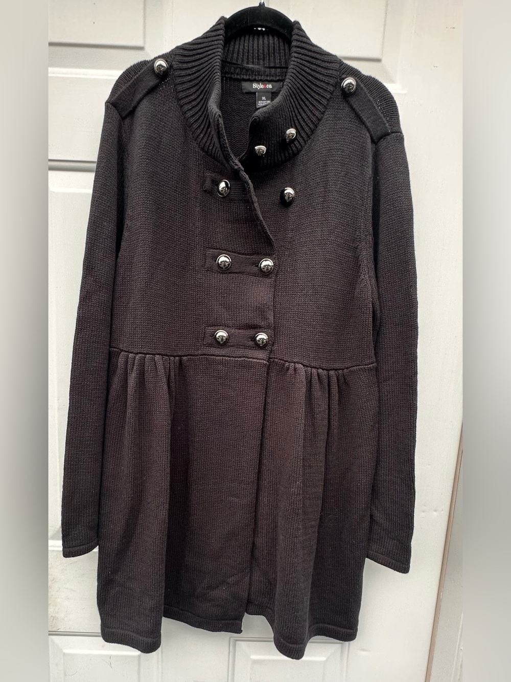 Style & Co. Black Knit Sweater Dress